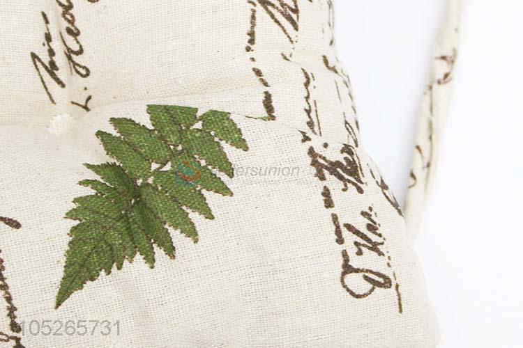 Hot Sale Leaf Pattern Pp Cotton Stuffed Seat Cushion