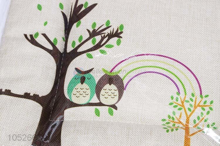 Cartoon Owl And Tree Painting Decorative  Pillow/Cushion