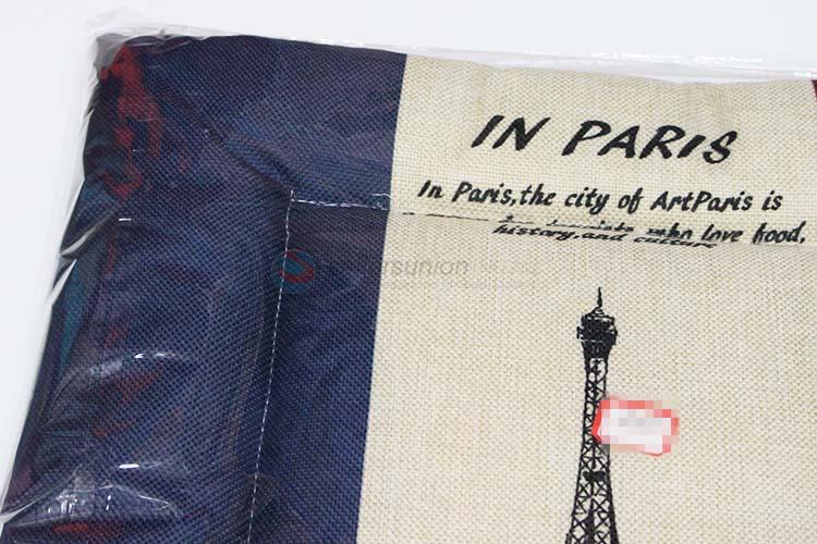 Low Price Eiffel Tower Pattern Decorative  Pillow/Cushion