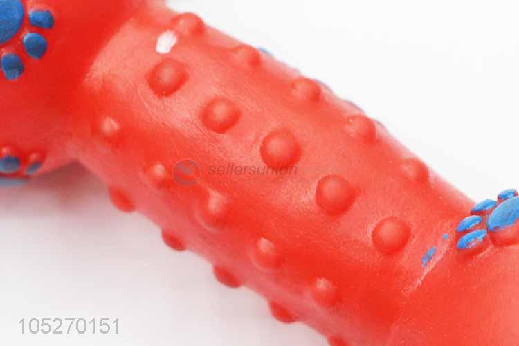 Reasonable Price Soft Red Color Bone Shaped Vinyl Toys