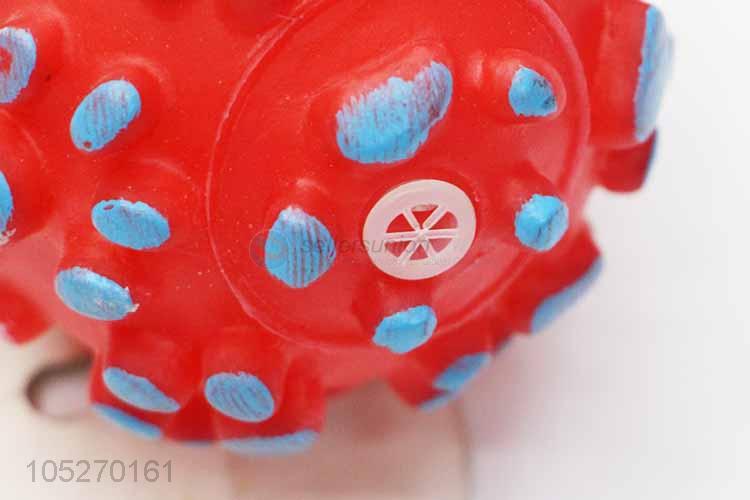 New Advertising Cute Red Ball Shape Vinyl Toys for Pet