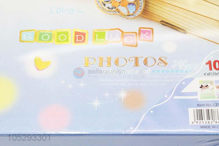 Factory Direct Paper Cover Scrapbook Photo Album with Transparent Inside Pages