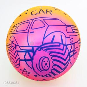 Good Price Pink Color Cute Car Pattern Pvc Toy Ball