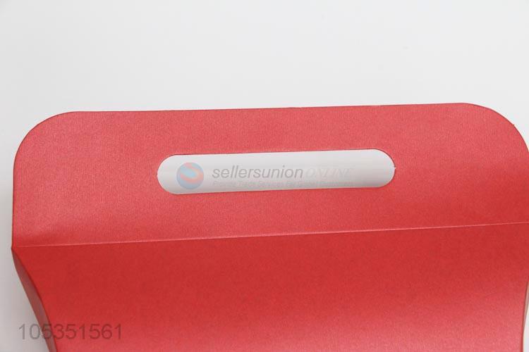 Factory Sales Reusable Red Color New Design Paper Box