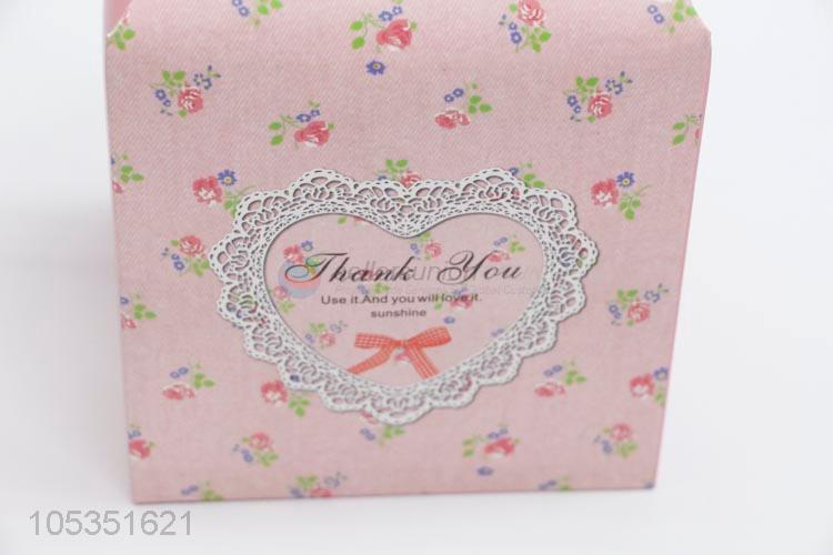 Delicate Design Pink Flower Pattern Party Wedding Favor Gift Boxes