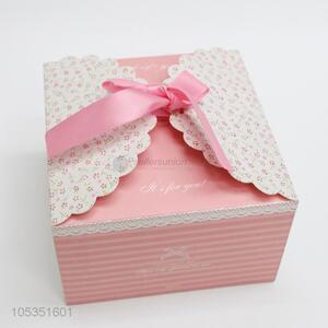 Excellent Quality Pink Color Party Wedding Favor Gift Boxes