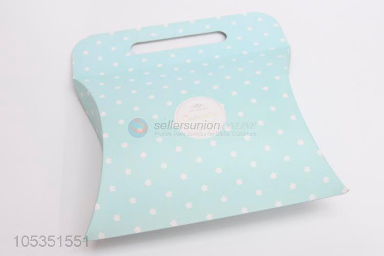 Chinese Factory Reusable Green Color Dotted Candy Festival Box