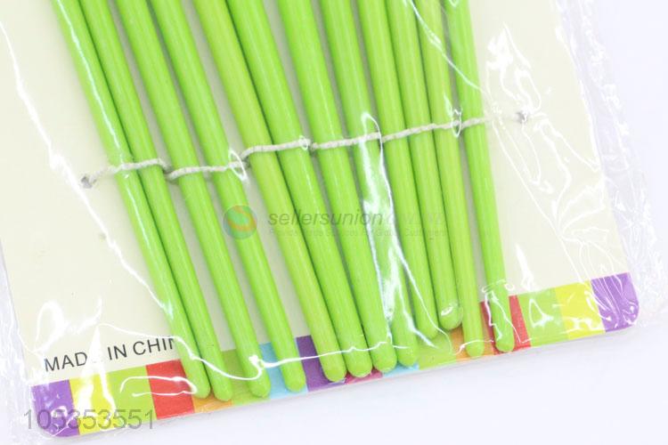 Promotional Gift 12pcs Green Watercolor Drawing Paintbrush Art Supplies