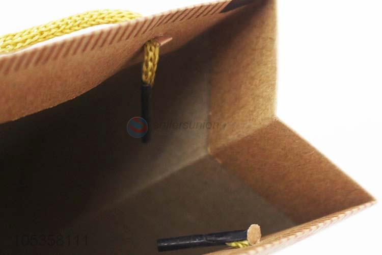 Low price recycled gift bag brown kraft paper bag