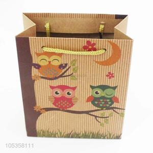 Low price recycled gift bag brown kraft paper bag