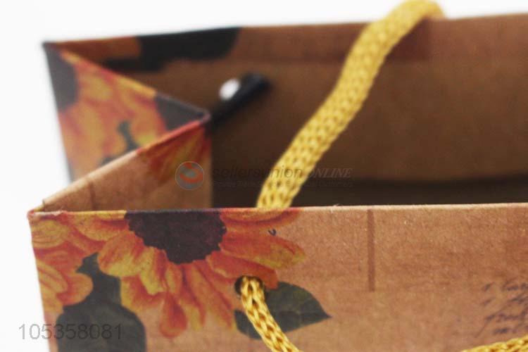 High quality kraft paper shopping bag gift bag with handle