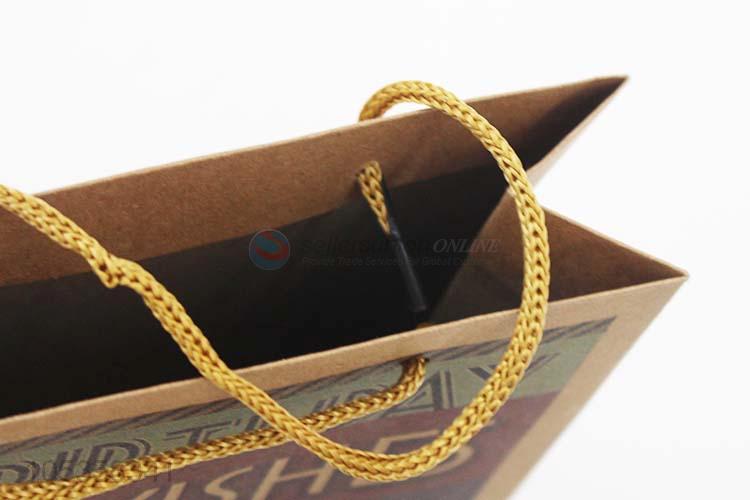 New arrival custom logo print kraft paper bag gift bag