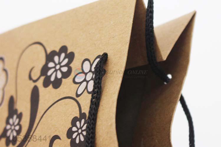 Latest design kraft paper shopping bag gift bag with handle