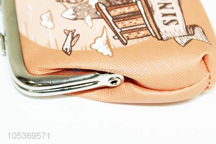 Simple Style PU Leather Coin Pouch Coin Purse