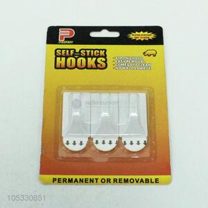 Fashion 3 Pieces Household Self-Stick Hooks Sticky Hook