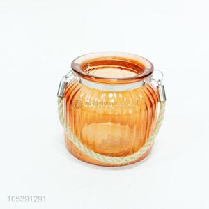 New arrival home decor orange glass bottle