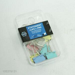 Factory sales colorful metal binder clip