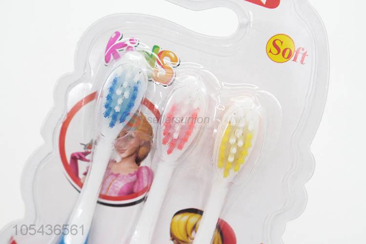 Wholesale 3 Pieces Kids Toothbrush Soft Tooth Brush