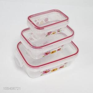 Durable 3PC Plastic Food Freshness Preservation Box