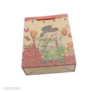 Cute Snowman Pattern Gift Cheap Paper Bag