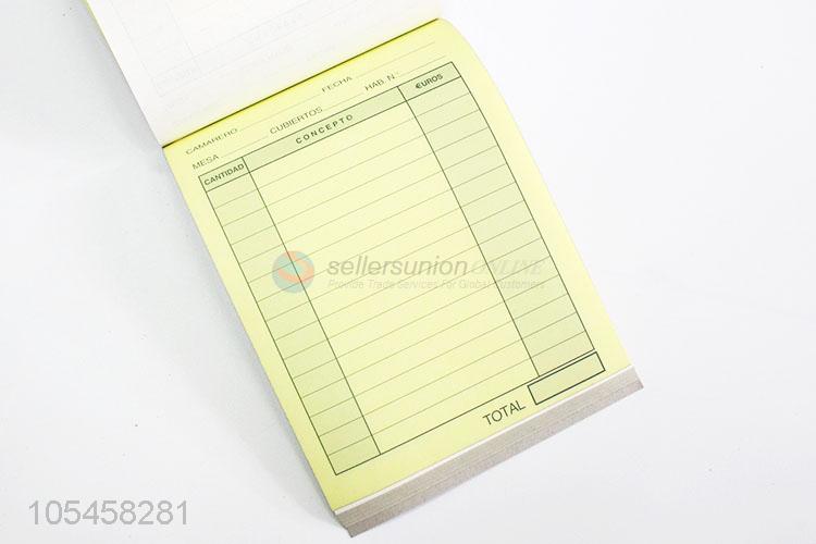 Cheap restaurant carbonless copy paper receipt record book