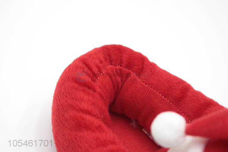 Good Factory Price Cartoon Santa Claus  Winter Warm Home Slippers