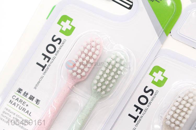 Good Factory Price Deep Clean Wheat Straw Adults Toothbrushes