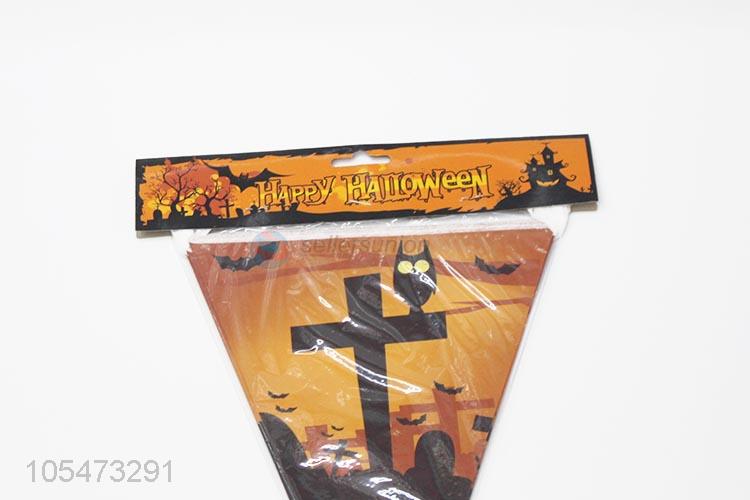 Promotional custom Halloween party triangle bunting flags