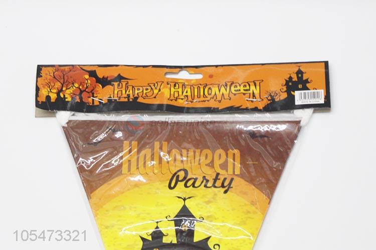 Bottom price Halloween party triangle bunting flags