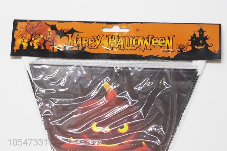 Popular promotional happy Halloween triangle party flags