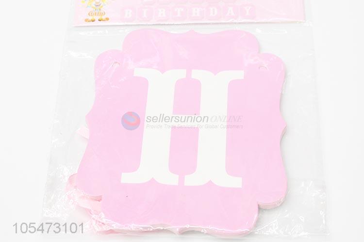 Bottom price children birthday party flag party pendant