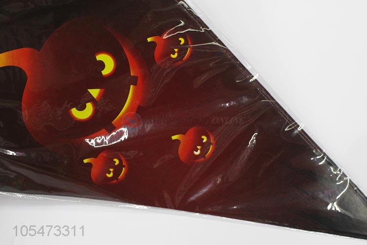 Popular promotional happy Halloween triangle party flags