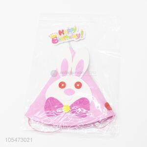 Popular design kids party hat birthday cartoon bunny hat