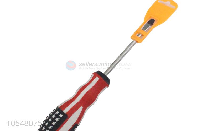 Made In China Wholesale American Flag Safety Slotted Screwdriver with Soft Handle