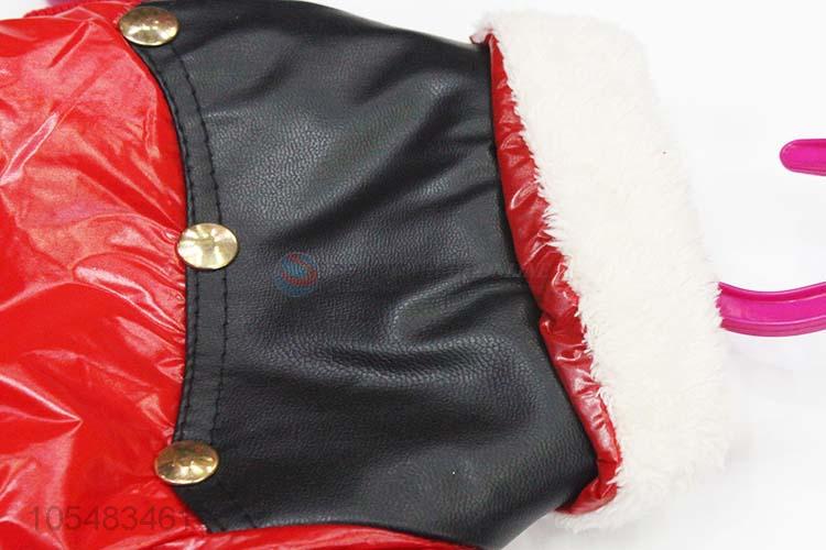 Direct factory supply red pet winter warm jacket for dogs