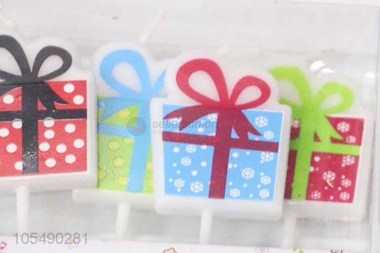 Hottest Professional Gift Box Shape Happy Birthday Candle for Kids