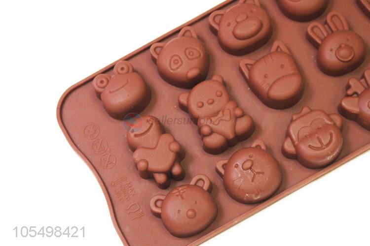 Cheap Price Cute Animal Shaped Silicone Chocolate Molds Baking Tools