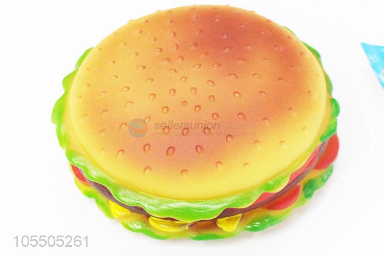 Factory Wholesale Hamburger Dog Pet Fun Toy Chewing Toys