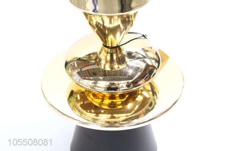 High-class indoor decoration golden iron vase flower vase