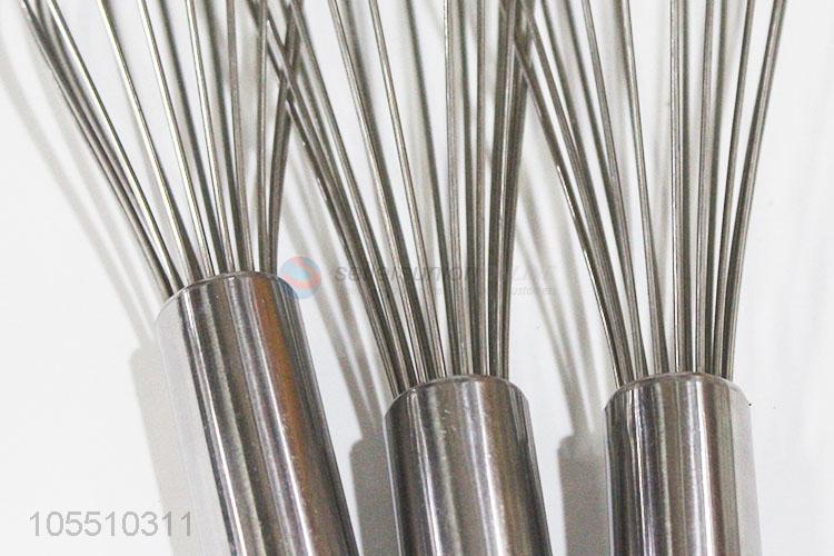 Bottom price kitchen utensils stainless steel egg whisk