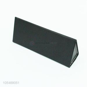 Best quality black folding triangle glasses box glasses case