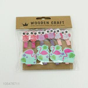 Cartoon 10 Pieces Wooden Craft Card/Photo Clip