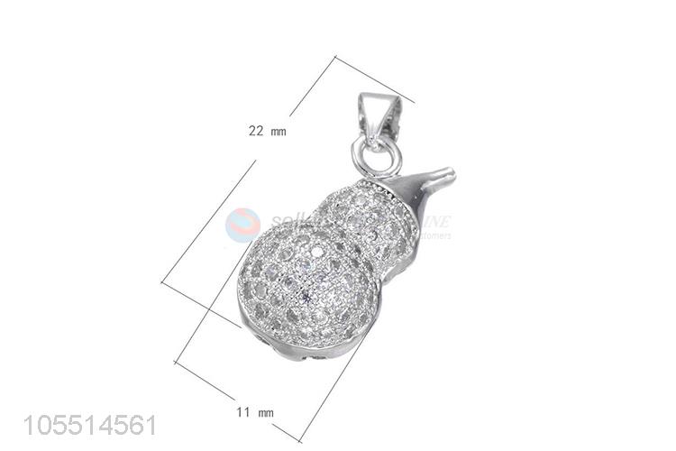 Hot Cucurbit Shape Diamond Necklace Pendant DIY Jewelry Accessories