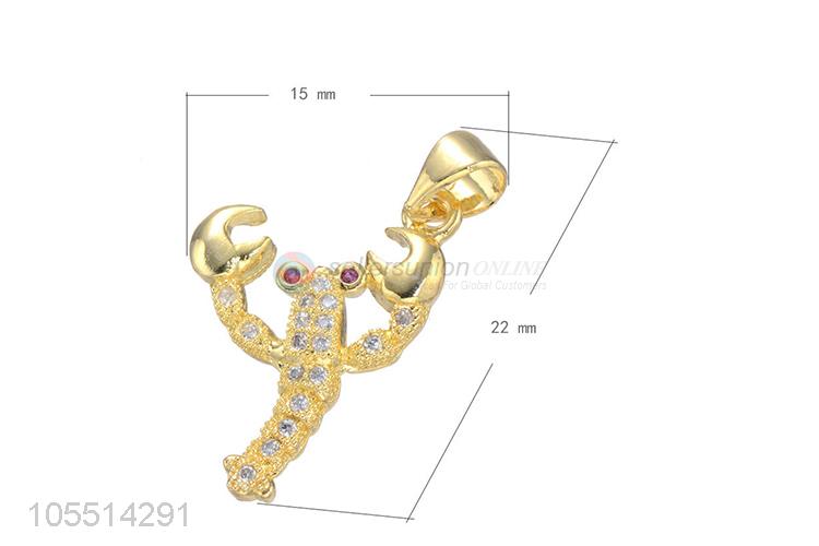 Cute Design Lobster Shape Necklace Pendant DIY Diamond Pendant