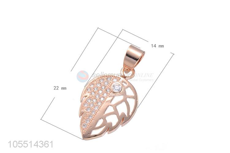 Good Quality Leaves Shape Necklace Pendant DIY Diamond Pendant