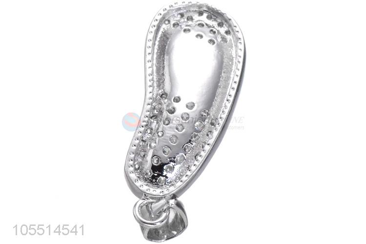 Custom Slipper Shape Diamond Jewelry Pendant DIY Necklace Pendant