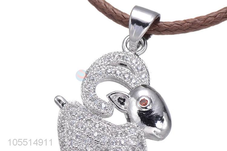 New Arrival Goat Shape Inlay Zircon Jewelry Pendant Best Necklace Pendant