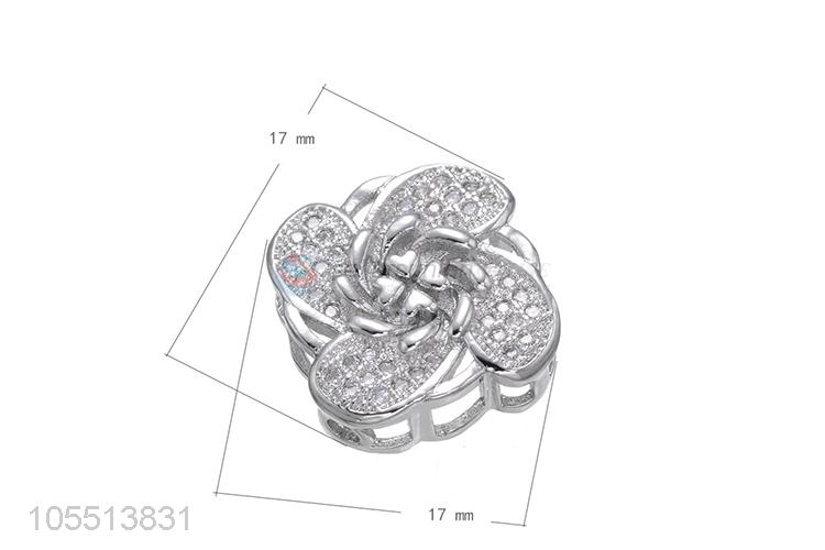 Flower Shape Bracelet Beads Charm Fashion Hole Spacer Bead