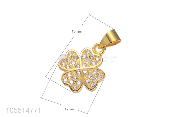 Popular Inlay Zircon Pendant Fashion DIY Necklace Pendant