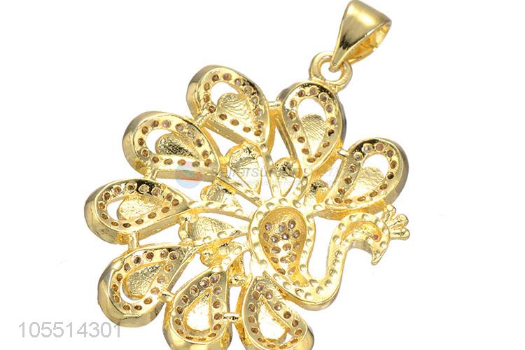 Best Quality Peacock Shape Diamond Pendant DIY Necklace Pendant